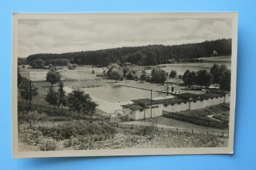 Ansichtskarte AK Bad Berka 1940-1950 Schwimmbad Freibad Freizeit Sport Ortsansicht Architektur Thüringen